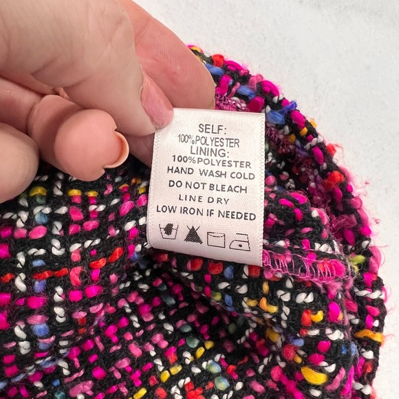 Blue Blush Manhattan Magic Tweed Strapless Dress Size Large NWT - Picture 7 of 13